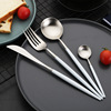 Nordic Net Red Table Supplies Western Knife Knife Set Four -piece Set 304 Stainless Steel Tableware Cutlery Set