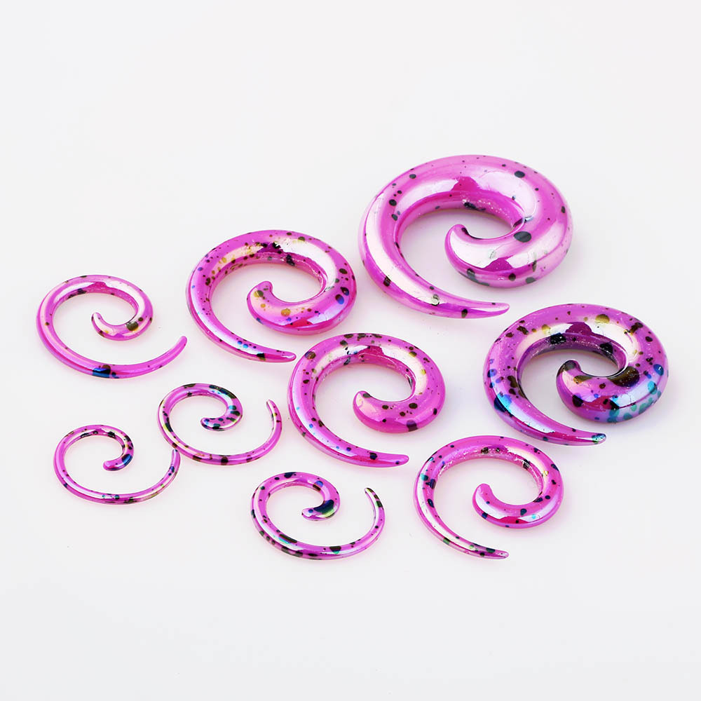 Acrylic Sharp Cone Ear Expanding Set Ear Expander Auricle Puncture Jewelry Nest Cow Cross-Border Amazon detail image 10
