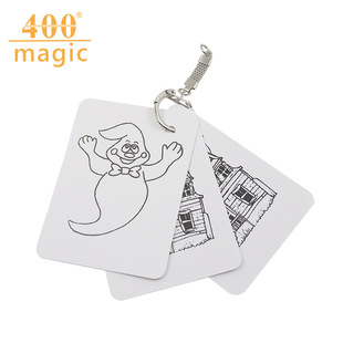 Ghost escape card ghost disappear magic props crossing card playing card group spirit change card magic toy
