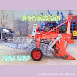 平地起垄两用花生大蒜收获机刨花生机 拖拉机后置花生收获机图片