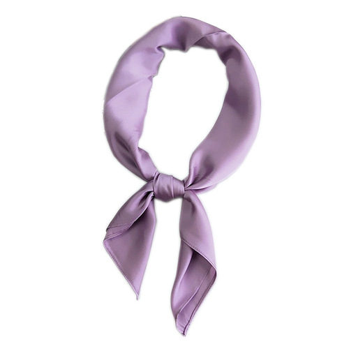 Korean version solid color 70 small square scarf small silk scarf for women spring autumn summer fashion versatile work professional headscarf scarf wholesale