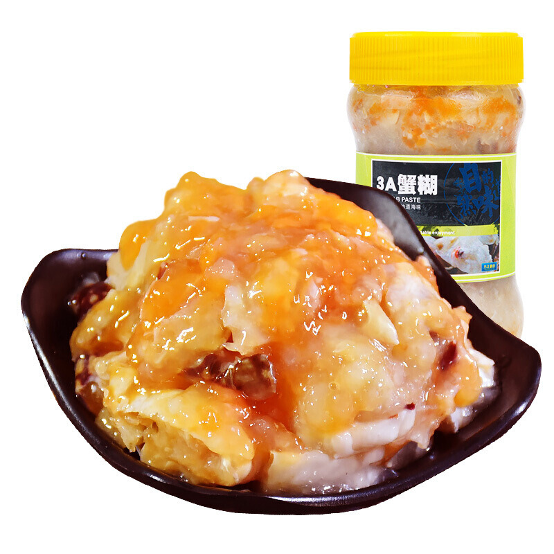 宁波特产即食炝蟹糊260g红膏呛蟹野生醉梭子蟹黄酱螃蟹酱罐头食品|ru