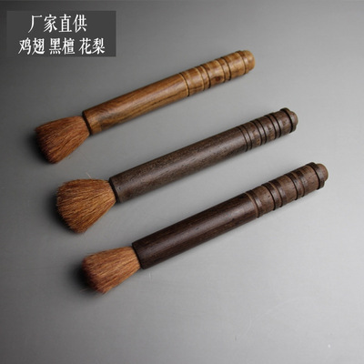 wholesale Ebony Wenge Keep the pot pen Boutique originality Tea ceremony Crystal Pen Cloisonne tea set brush