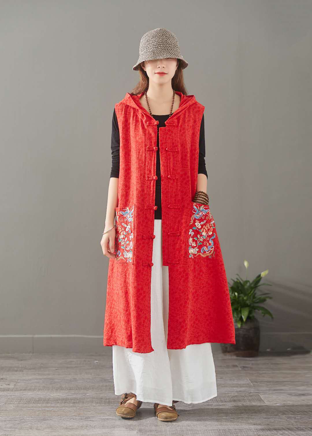 Gilet femme en Coton et lin - Ref 3316228 Image 7