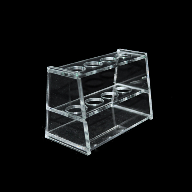 【定制】4孔有机玻璃试管架孔径13 17 19 21 30 40mm亚克力架