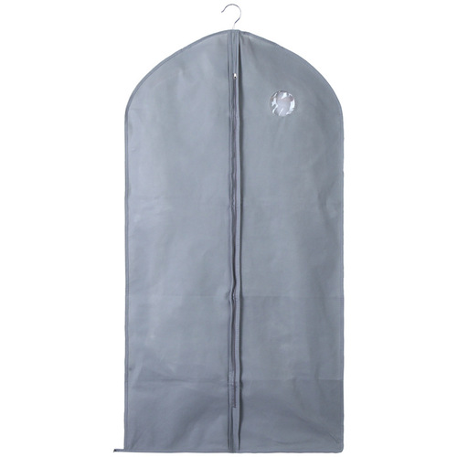 Factory direct sales thickened clothes dustproof non-woven suit cover coat travel storage bag transparent three-dimensional clothing cover