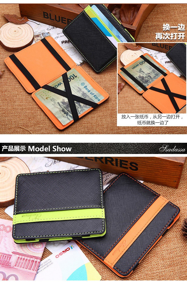 Magic Wallet Korean Elastic Band Creative Wallet Portable Multi-function Wallet Wholesale Nihaojewelry display picture 5