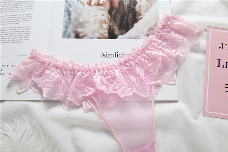 Transparent Lace Thong - Image 4