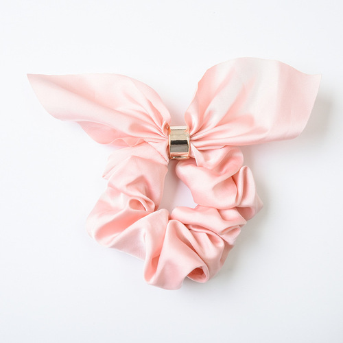 Japanese and Korean version of new cross-border large intestine ring hair rope rabbit ears knotted floral fabric ring women's hair accessories wholesale manufacturer