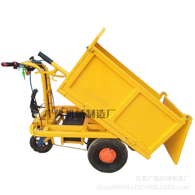 Manufactor Direct selling construction site Electric Hand Gray trolley Agriculture Transport vehicle construction site elevator Three Flat car De la Villette