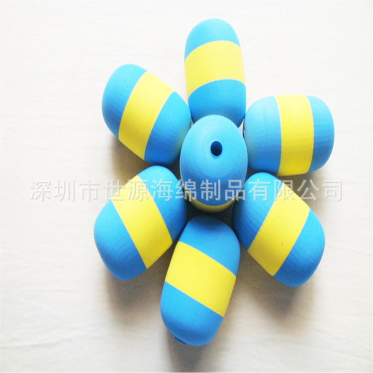 彩虹椭圆eva研磨球 圆形海绵球  精雕研磨一次成型 可设计生产
