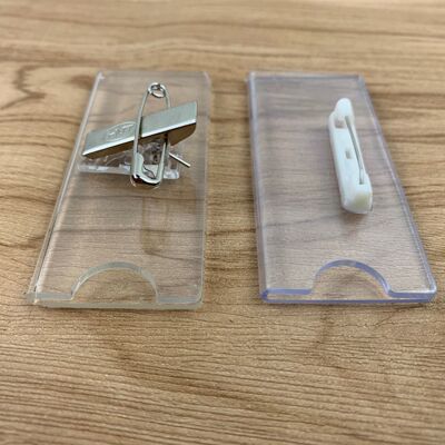 Acrylic School Emblem Transparent. PS Plastic Badge Pin work Badge customized Inner core Manufactor Direct selling
