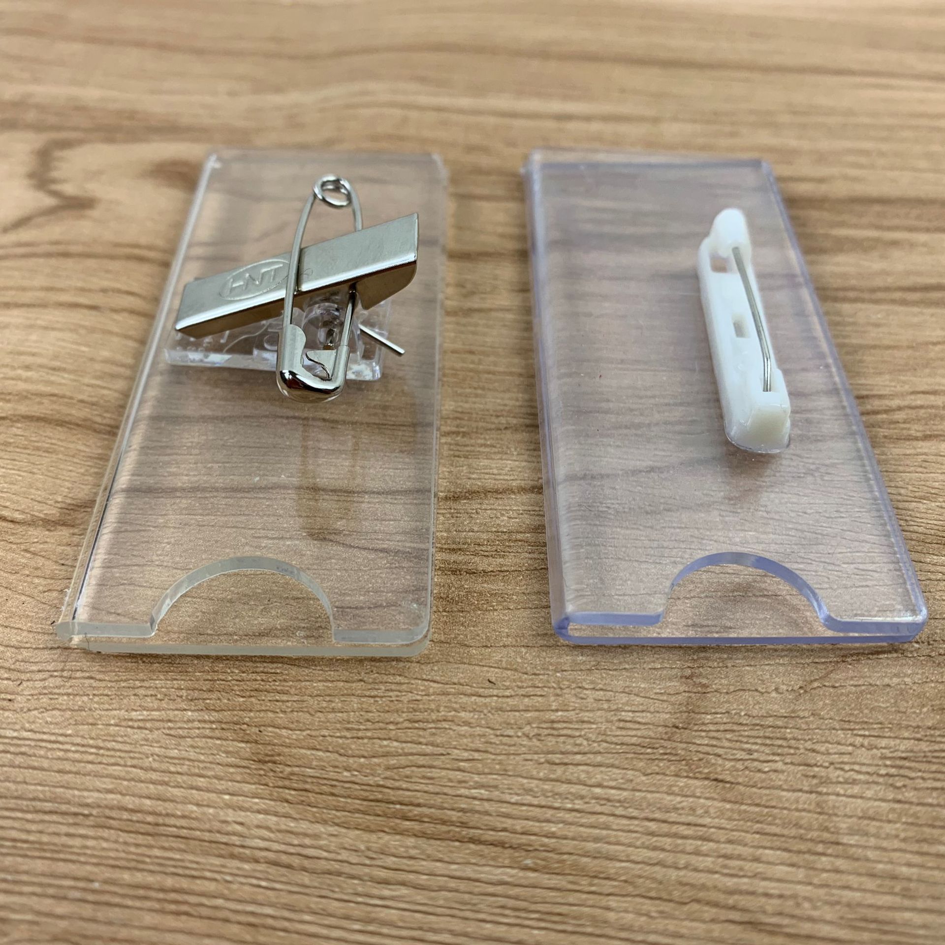 Acrylic School Emblem Transparent. PS Plastic Badge Pin work Badge customized Inner core Manufactor Direct selling