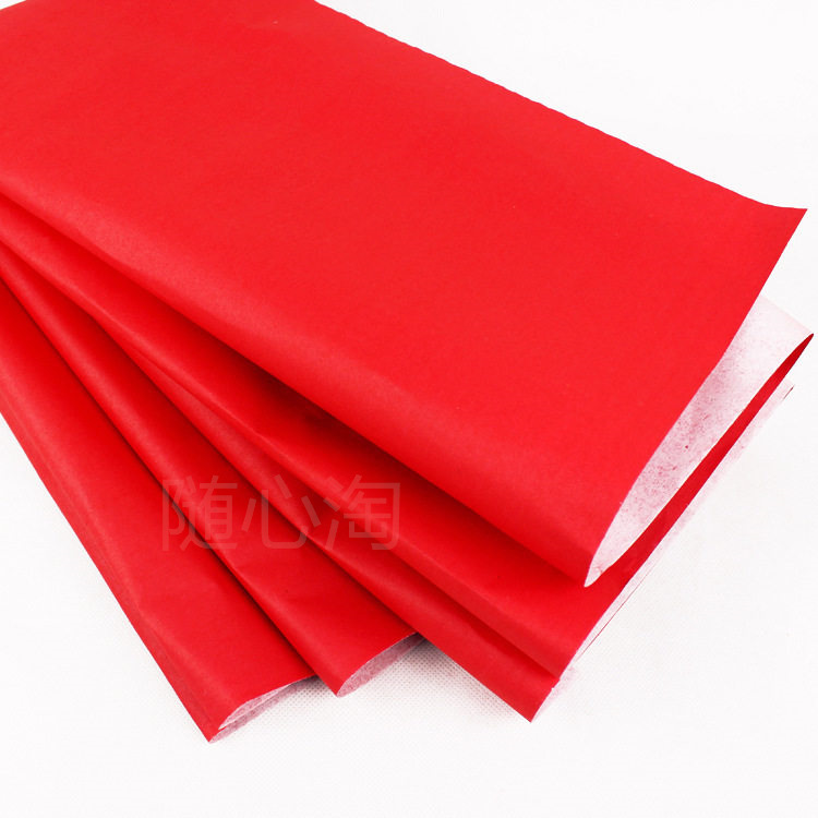 结婚喜庆井盖大红红纸 大张单面红包剪纸婚庆大红纸朱红纸万年红