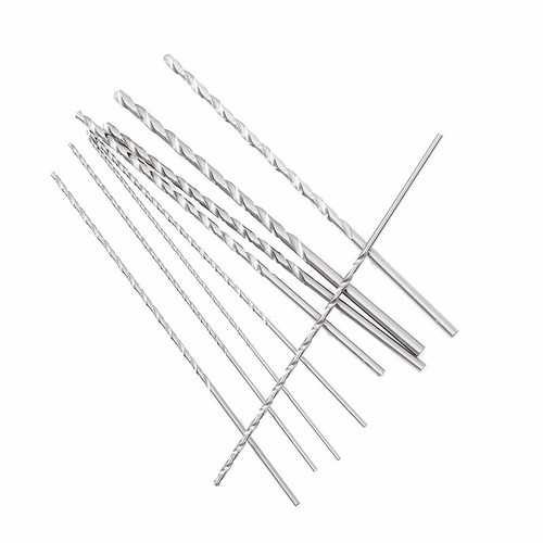 Extended straight handle twist drill 120mm long white drill bit 6542 high speed steel twist drill straight drill drill tip