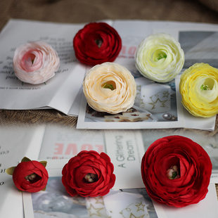 Simulation Lu Lotus Head Paeonia Mountain Camellia Puppet Flower Artificial Flower Wedding Wedding DIY clothing head decoration flowers
