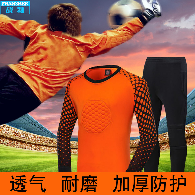 Long sleeve Goalkeeper suit sponge thickening ventilation Multicolor Goalkeeper clothing Knee pads Elbow Gantry service Goalkeeper clothing