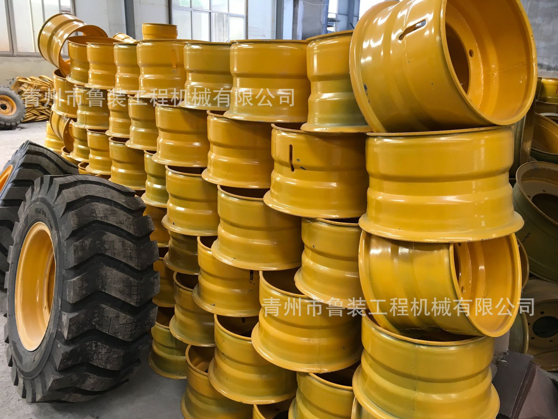 青州山工小装载机轮胎 实心胎 全车件批发零售