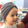 Children's woolen baby cap, keep warm brand knitted hat with hood, European style, India