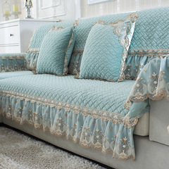 Winter and Spring Thick Manufacturer Fleece Sofa Cushion Crystal Fleece Sofa Cover Slip-Resistant Sofa Seat Cushion Sofa Cover One Piece