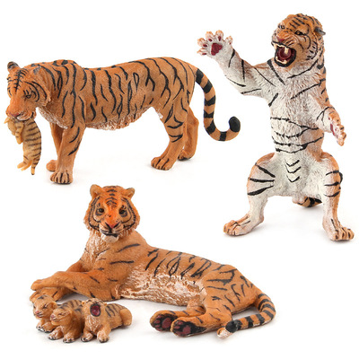 Cross-biên giới rắn động vật công viên mô hình động vật hoang dã mô phỏng đồ chơi trẻ em Rừng tiger mô hình động vật