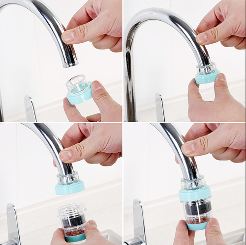 Medical stone magnetized faucet filter household kitchen health care bathroom tap water purifier bathroom water filter