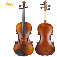 跨境代发 VIOLIN虎纹夹板学生练习合板小提琴 初学者