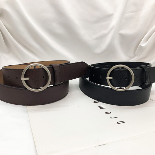 Wholesale belt Japanese buckle ladies fashion simple Korean jeans decorative belt pants bag manufacturer