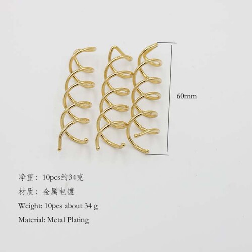 DIY hairdressing tools ball head invisible spiral clip hair braid hair curler stick metal round head manufacturer direct sale