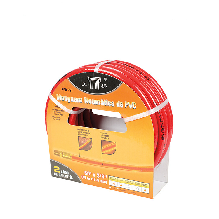 工厂批发天梯PVC AIR HOSE高压橡塑空气管空压机气泵配件气动软管