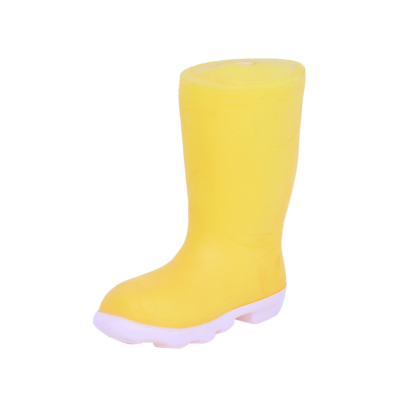 Botas de vinilo zapatos de agua para mascotas juguetes de sonido Zapatos resistentes a mordeduras juguetes para perros molares personalización al por mayor