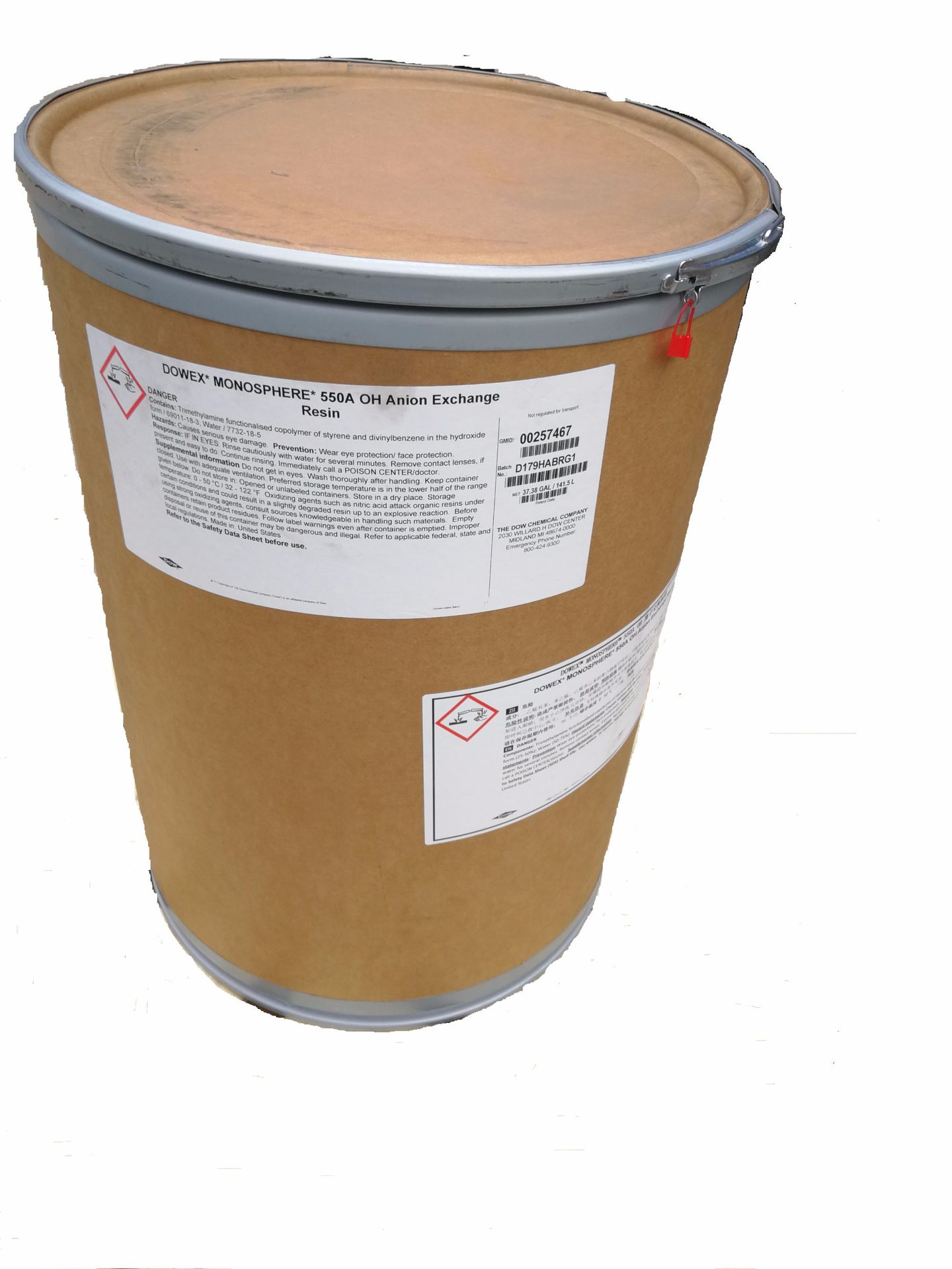 电子行业超纯去离子水混床除盐阴离子树脂罗门哈斯 IRA401Cl