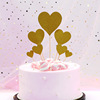 Cake decorative pentagonal star love material packages, cake decorative plug -in parties party baking dessert table insert flag