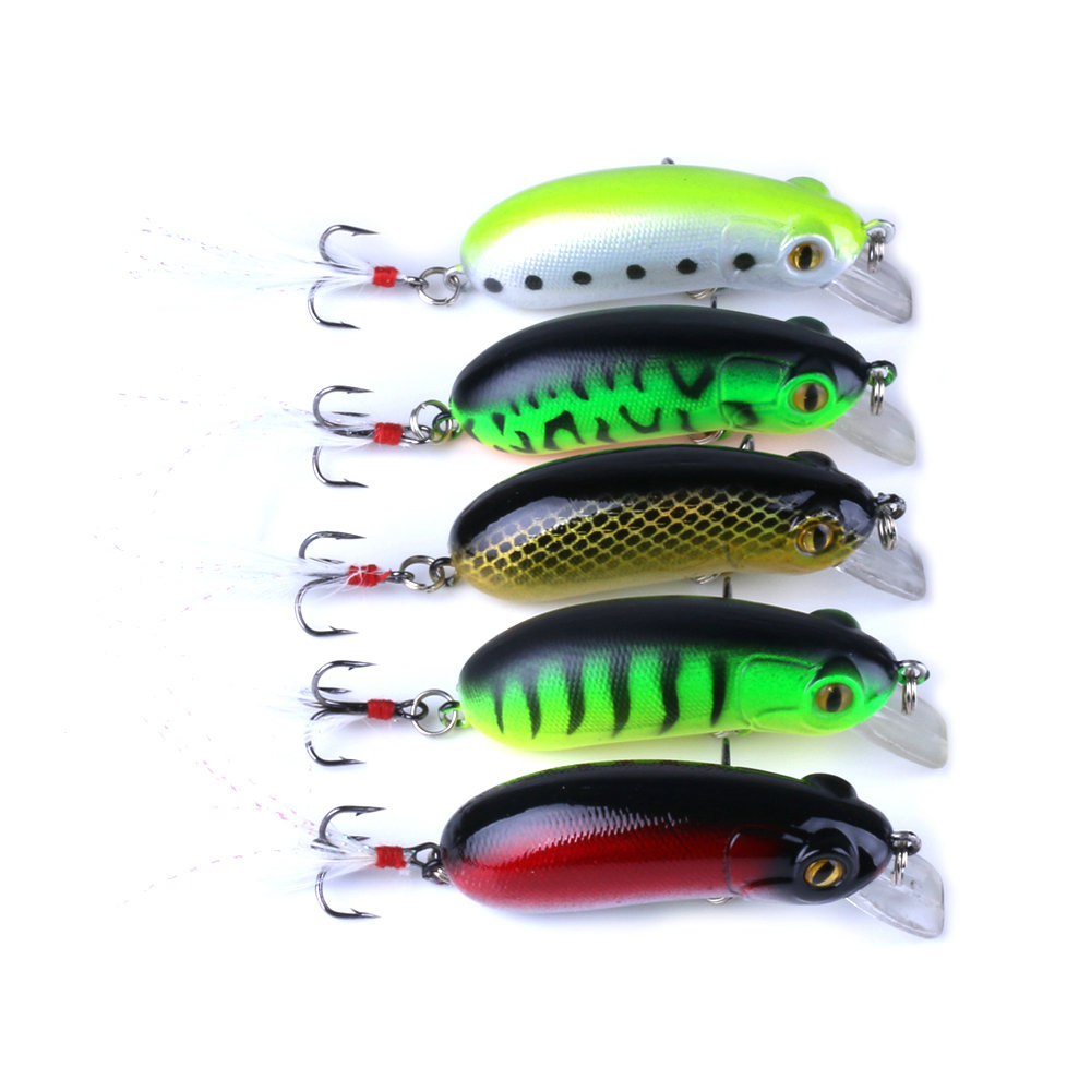 2 Pcs Small Deep Diving Crankbaits 38mm 8g Hard Artificial Baits Minnow for Bass Pesca Carp Perch Fishing Lures Tackle