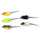 Fishing Topwater Lures Frog Swimbaits Soft Silicone Plastics Bionic Floating Baits Weedless Design for Bass Trout Crappie Flounder Saltwater Freshwater Kit