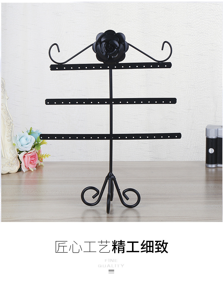 Three-tier Fish Bone Earring Rack Earring Rack Jewelry Display Wholesale display picture 5