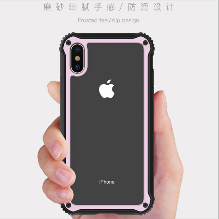 yesido 新款iphonex四角防摔手机壳 TPU+PC透明苹果x手机保护壳