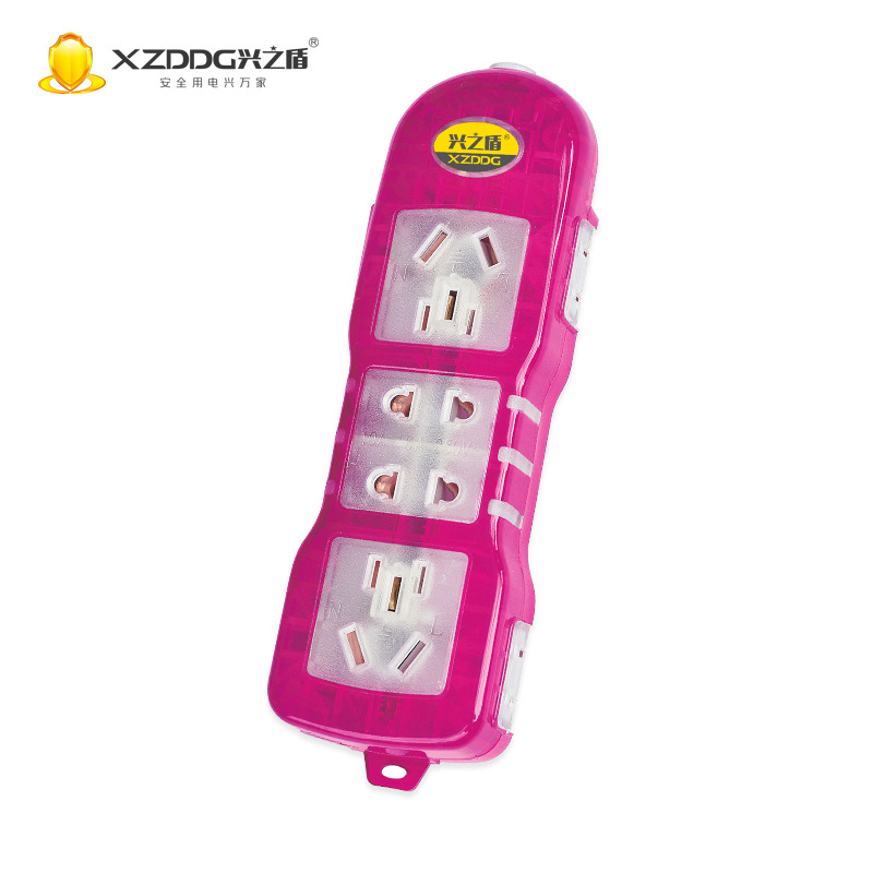 大功率22孔插座 透明款无线插排插座 22孔工程抗摔排插插座插线板