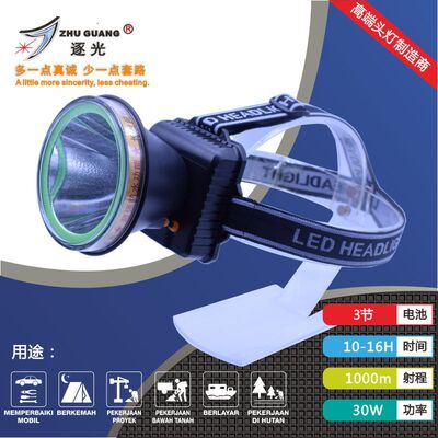 By light 820 High-end 5V Battery Charging Headlight 30W Long range headlamp Bracket function Headlight