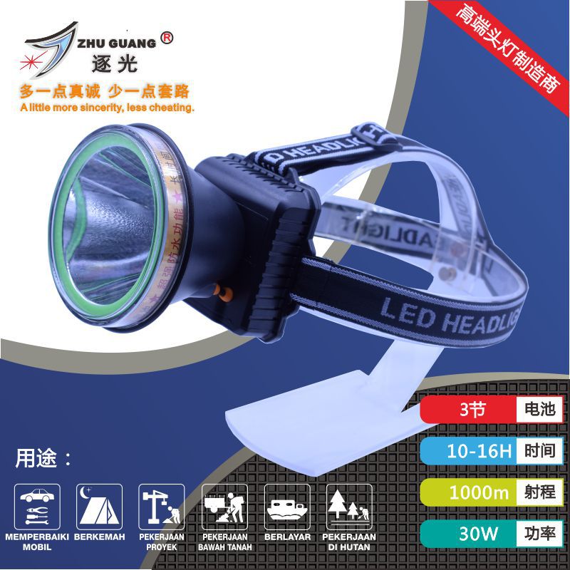 By light 820 High-end 5V Battery Charging Headlight 30W Long range headlamp Bracket function Headlight