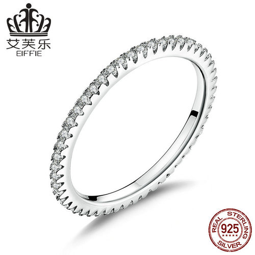European and American hot selling ring s925 sterling silver women's fashion annual ring with diamonds women's simple ring SCR066