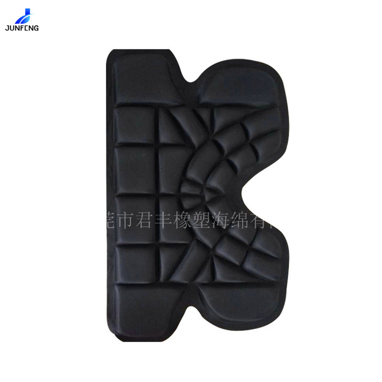 制作制作一体成型制作eva冷热压成型 黑色服装热压腰肩海绵垫