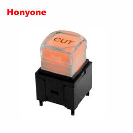 HONYONE供应PB06高档视频处理器带灯开关 自复位按键带灯按钮开关