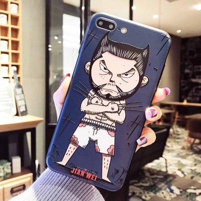 New iphonex chống rơi vỏ điện thoại di động apple 8 cộng với trong suốt silicone tpu + pcs sáng tạo bảo vệ tay áo