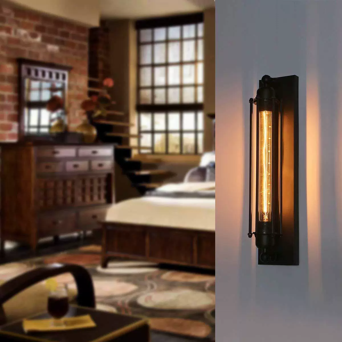 (Cross-border trading), country creative bar wall sconce for living room for bedroom, American style
