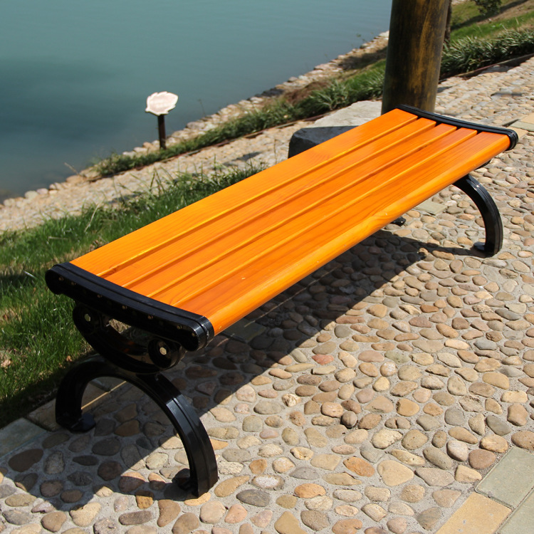 Outdoor park bench Bathroom Shopping Mall solid wooden chair station neighborhood rest benches can set up garden gown stools