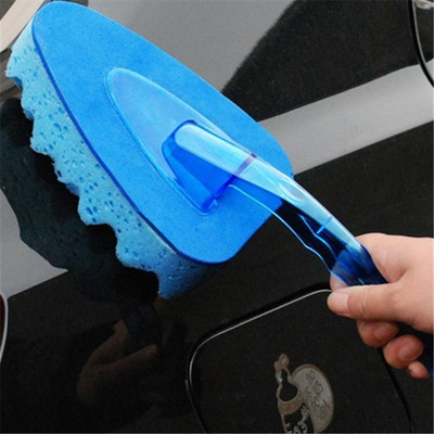 Car wash supplies blue wave Car Wash Large triangle Sponge brush Density Car Wash sponge