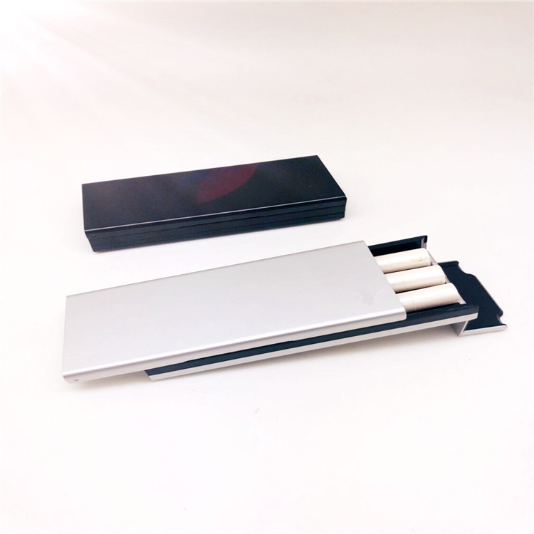 厂家供应铝制3支烟包装盒 阳极氧化铝盒包装 可印LOGO