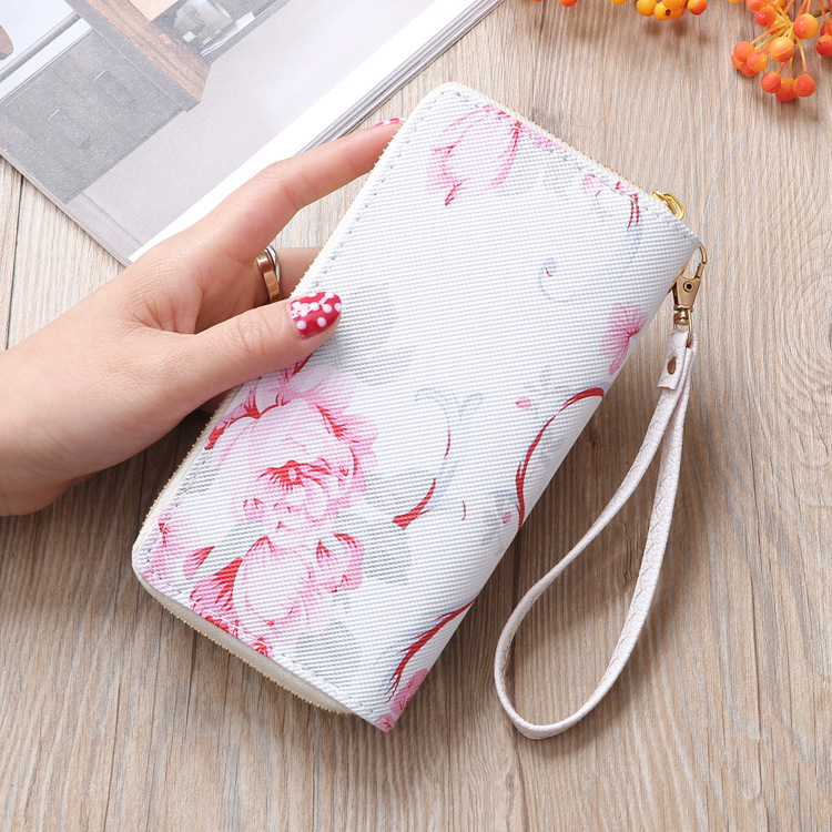 99g Weight Polyester Lining Material Zipper Closure Type Business Occasion Unisex Gender Square Shape Purple, Red, Blue, Yellow, Black Color Wholesale Printed Double Pull Wallet 5