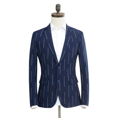 海家剪标 休闲西装潮流时尚男装春秋季修身型单西帅气男式西装